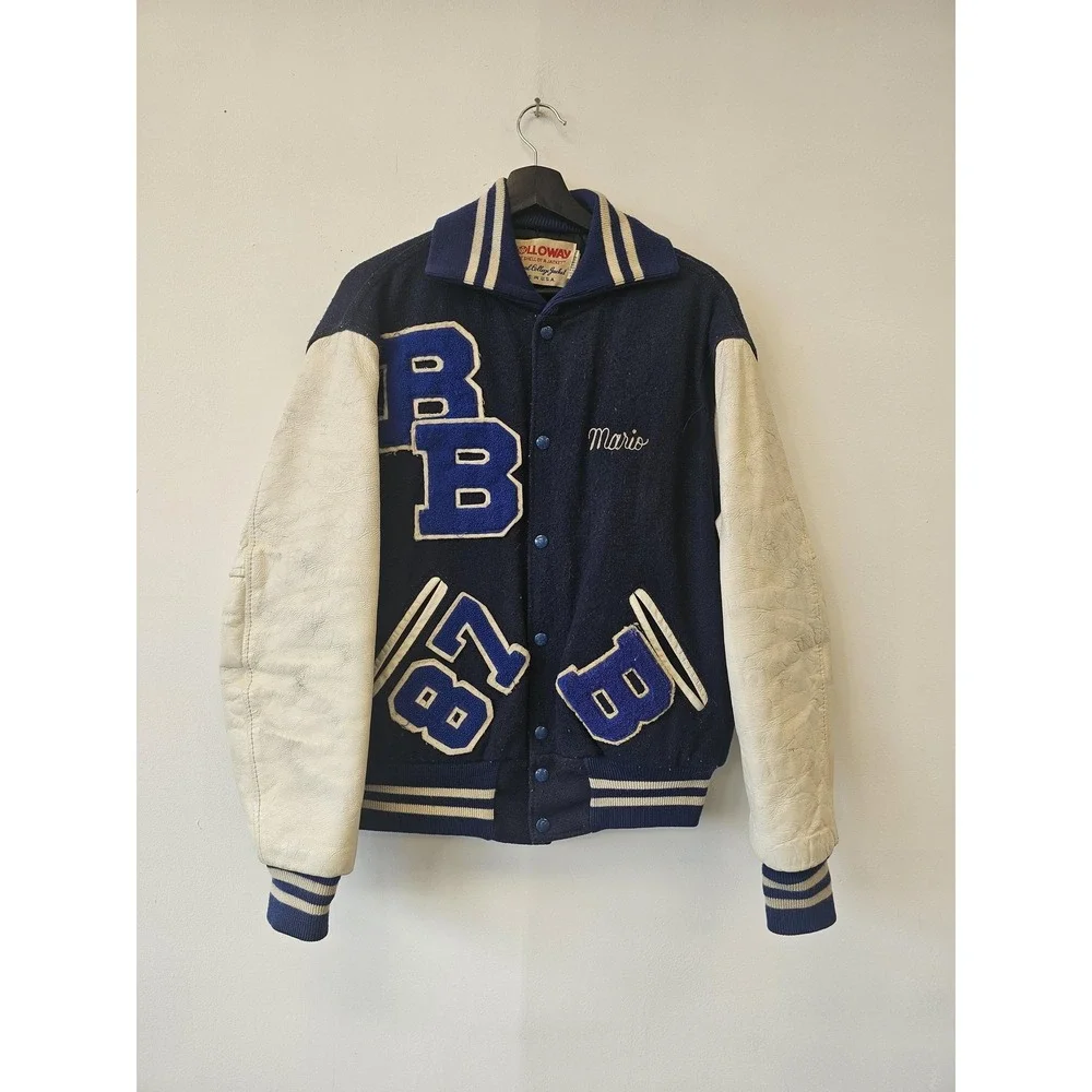 Vintage Bloom Township Jacket Mens Medium NCAA Basketball Holloway 80s